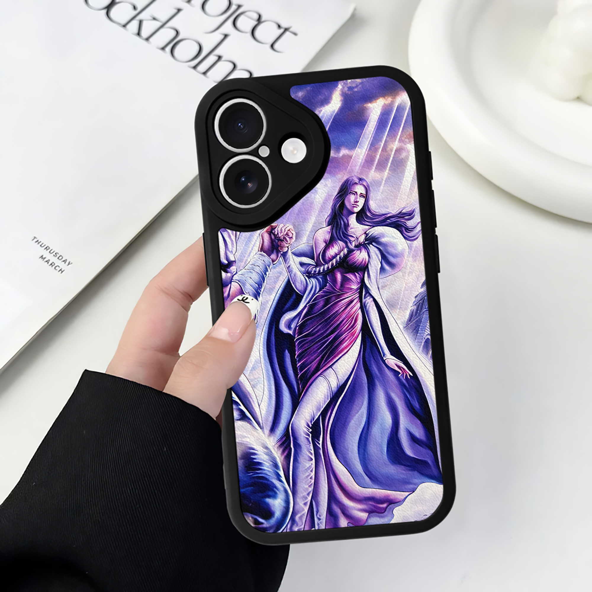 （画像用） 北斗の拳 Fist of the North Star 【iPhone 16シリーズ対応】シリコンスマホケース（レザー調） 材質：シリコン